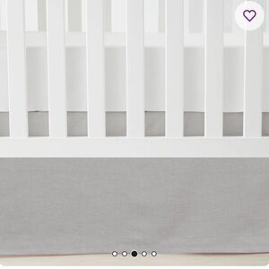 Baby Gray Crib Skirt
